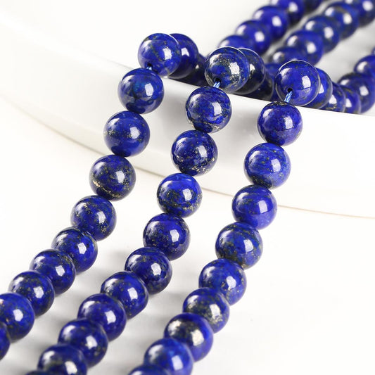 Lapis Lazuli Beads AAA+ Grade Royal blue - 15.5" Strand