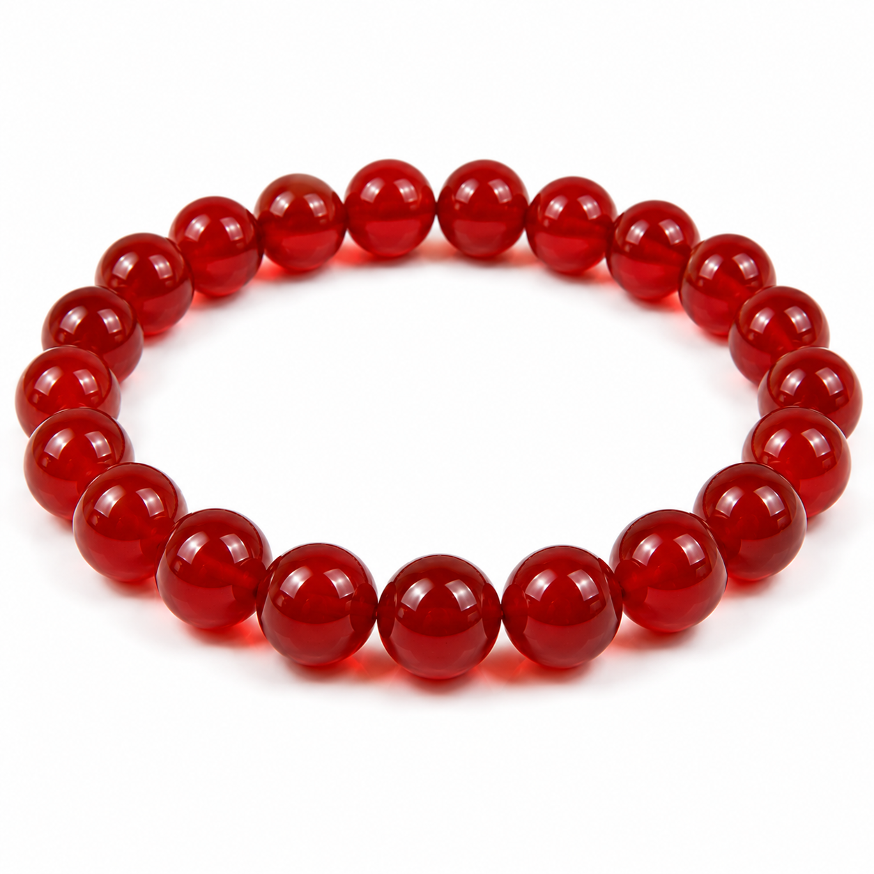 Carnelian Bracelet – Premium Natural Gemstone 8mm Stretch Bracelet