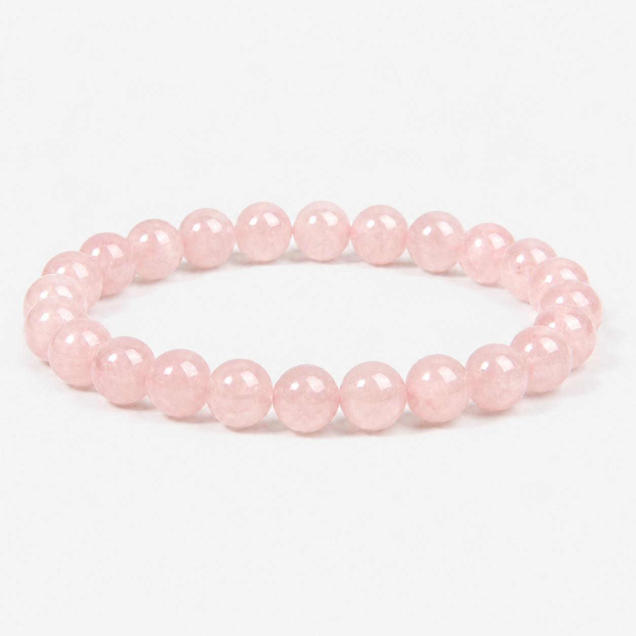 Madagascar Rose Quartz Bracelet – Premium Natural Gemstone 8mm Stretch Bracelet