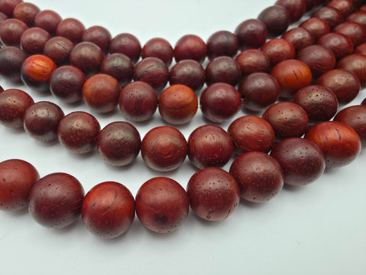 Indonesian Rosewood Round beads AA Grade – 15" Strand