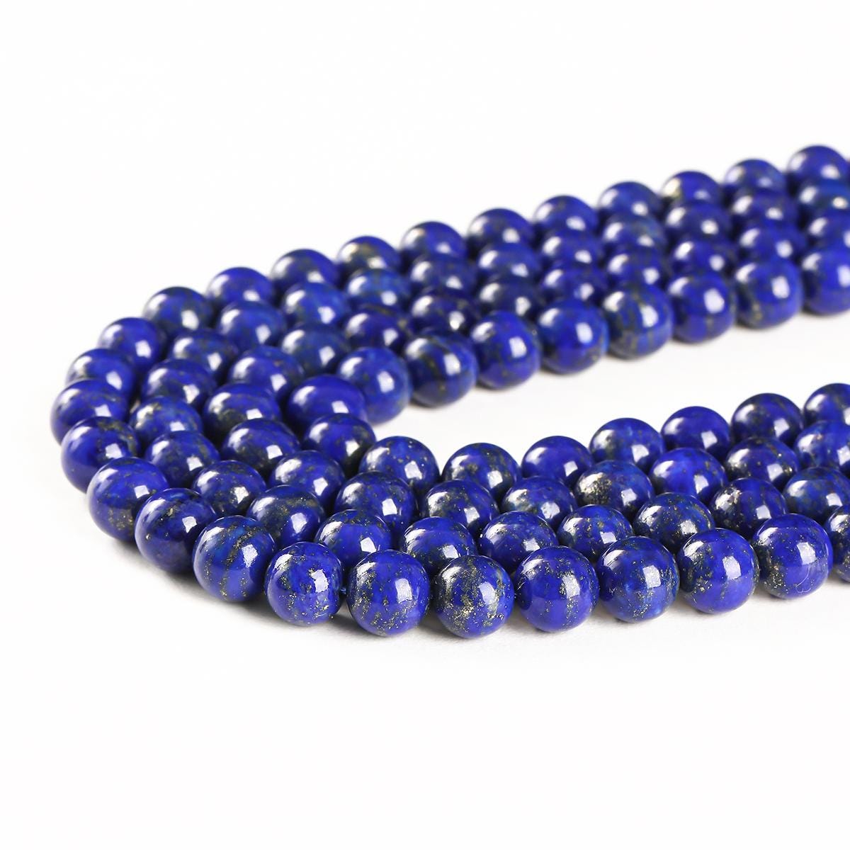 Lapis Lazuli Beads AAA+ Grade Royal blue - 15.5" Strand