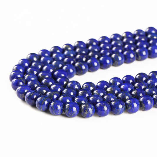 Lapis Lazuli Beads AAA+ Grade Royal blue - 15.5" Strand