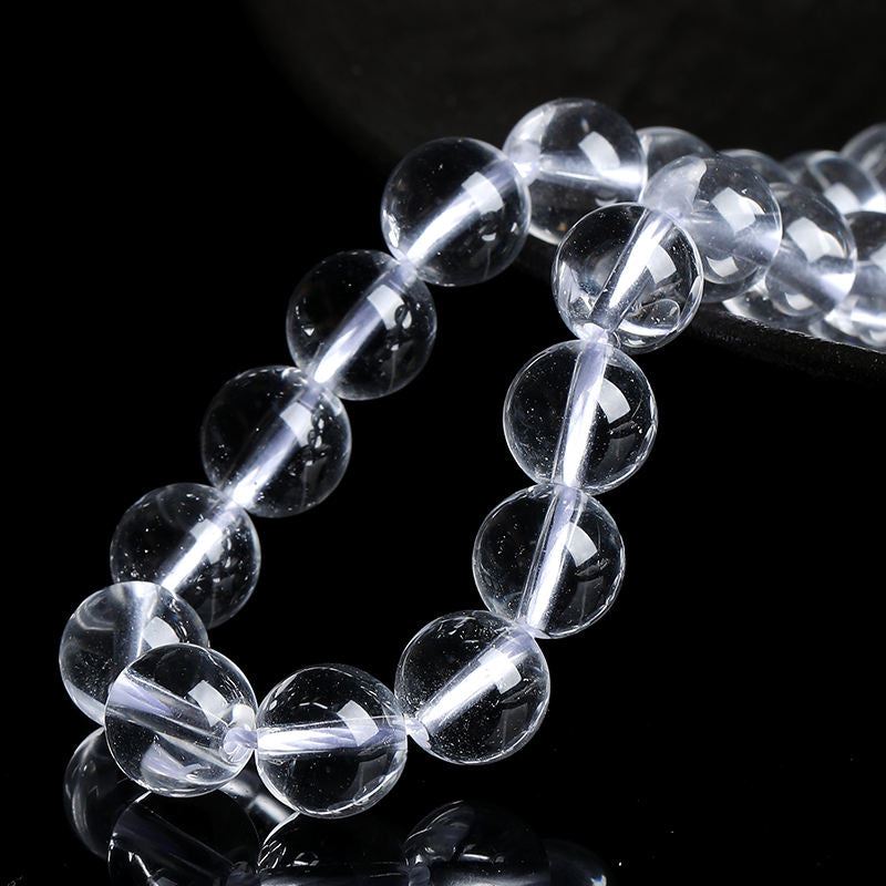 Rock Quartz Round beads AAA+ Grade - 15.5" Strand