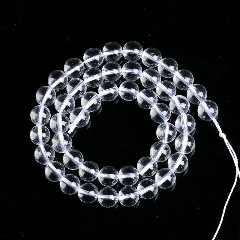 Rock Quartz Round beads AAA+ Grade - 15.5" Strand