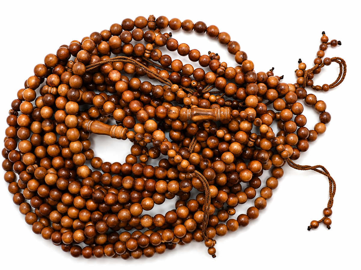 Kuka Wood Tasbih – 10mm, Premium 100 Bead Prayer Beads