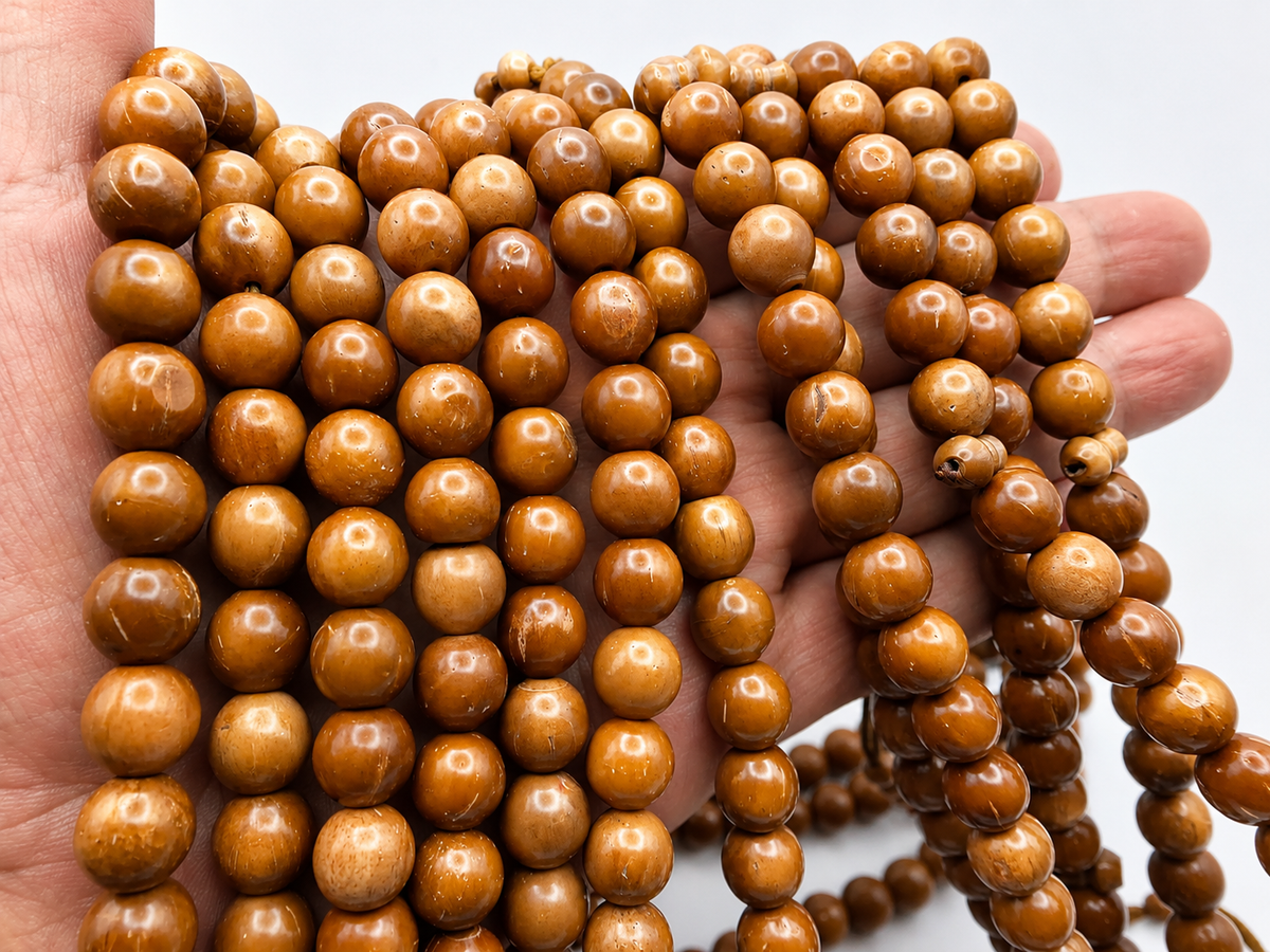 Kuka Wood Tasbih – 10mm, Premium 100 Bead Prayer Beads