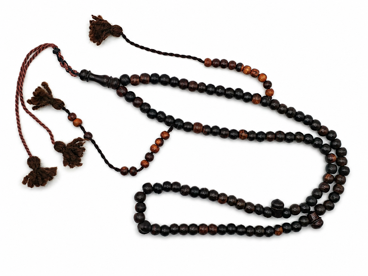 Tamarind Wood Tasbih – 8mm, Premium 100 Bead Prayer Beads
