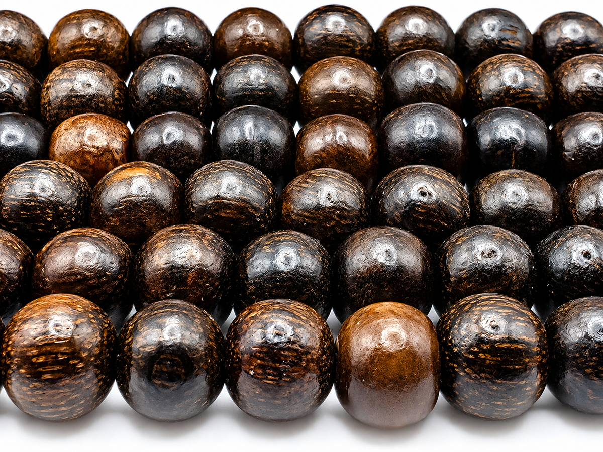 Tamarind Wood Tasbih – 8mm, Premium 100 Bead Prayer Beads
