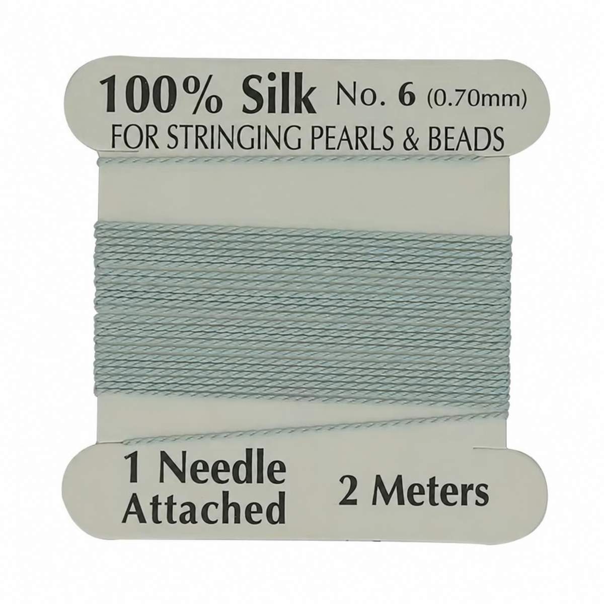 Natural Silk Thread 0.7mm for Beading & Jewellery Making with Needle