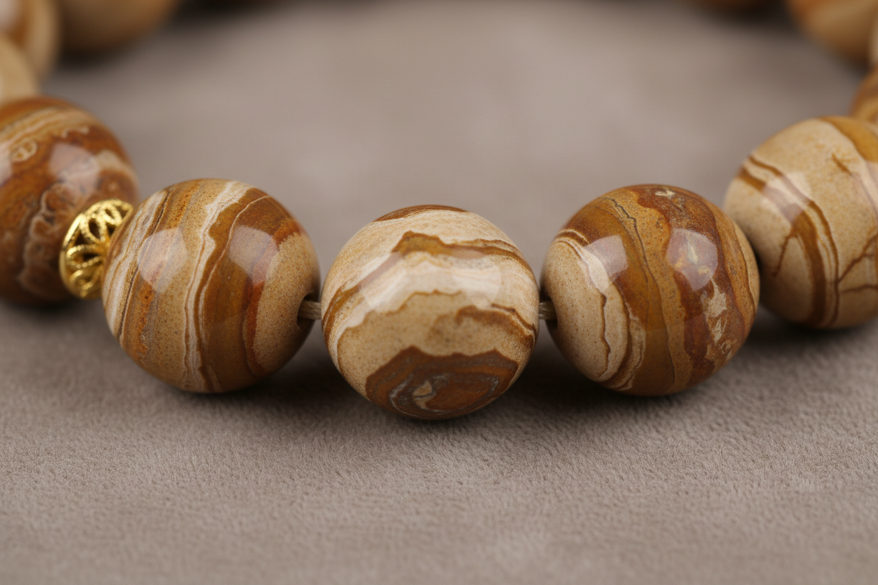 AA picture jasper beads