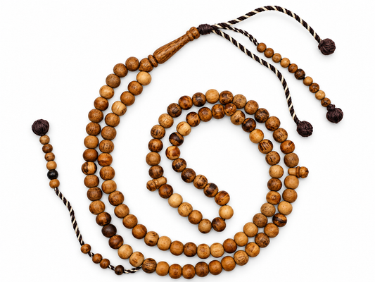 Agarwood Oud Tasbih – 8mm, Premium 100 Bead Prayer Beads