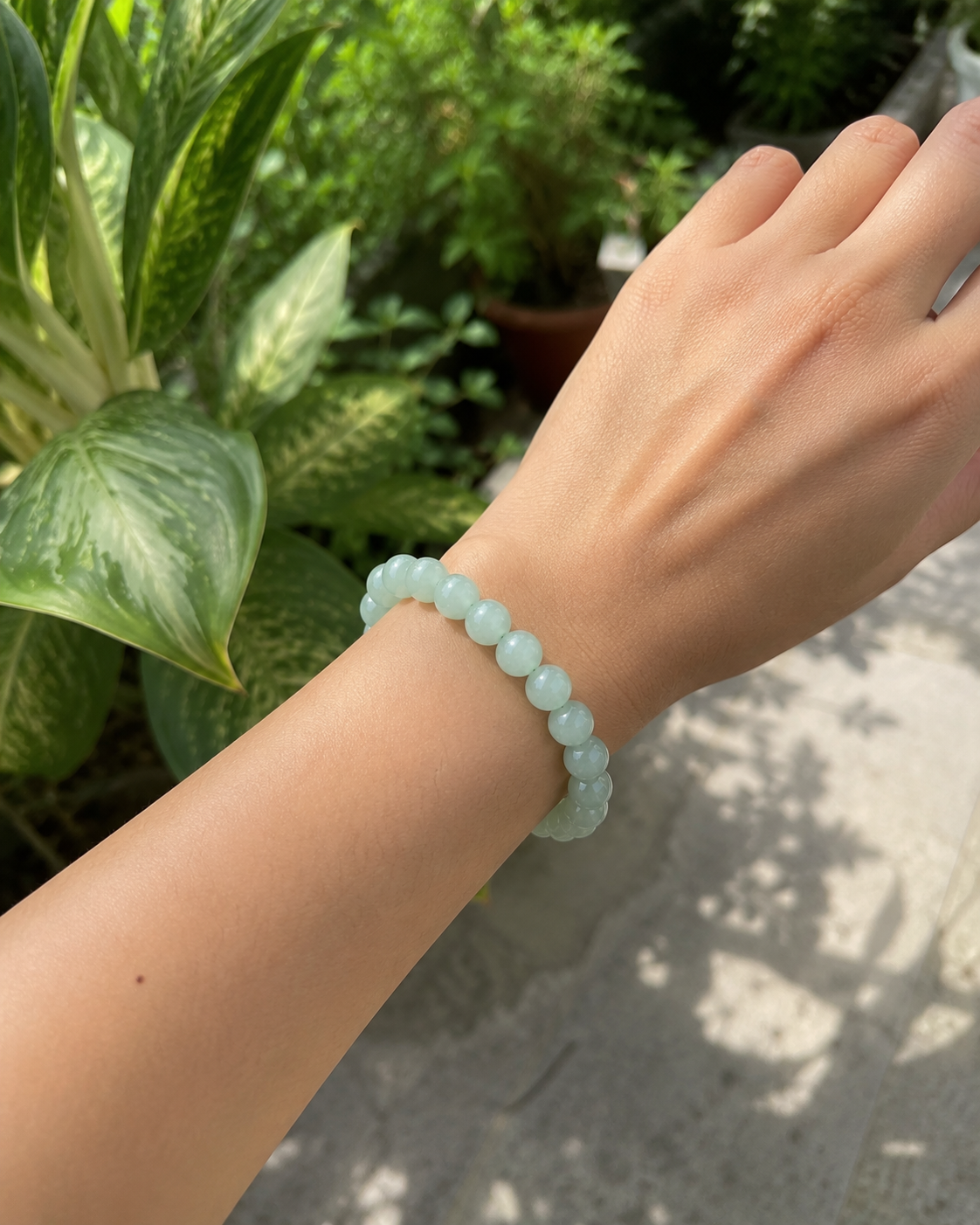 Indian Green Aventurine Bracelet – Premium Natural Gemstone 8mm Stretch Bracelet