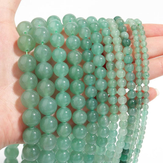 Aventurine Round beads AAA Garde - 15.5" Strand