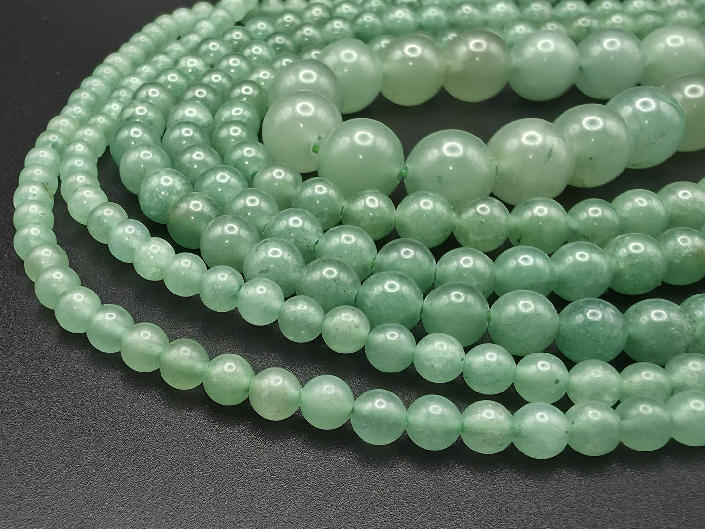 Aventurine Round beads AAA Garde - 15.5" Strand