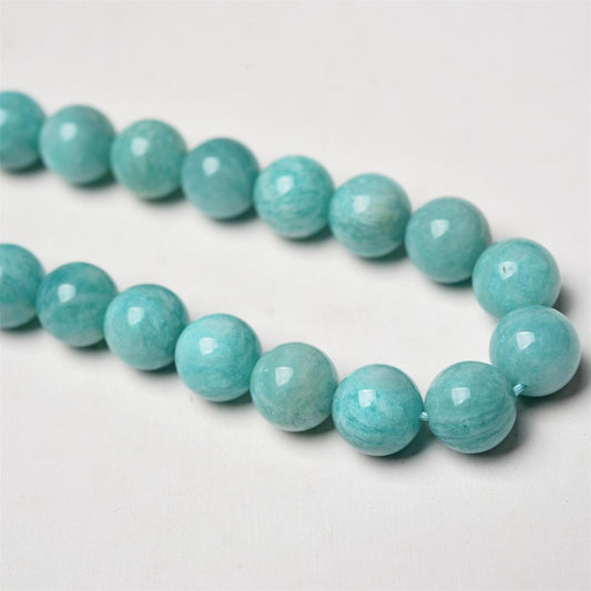Amazonite Round beads AAA Grade, TealGreen - 15" Strand