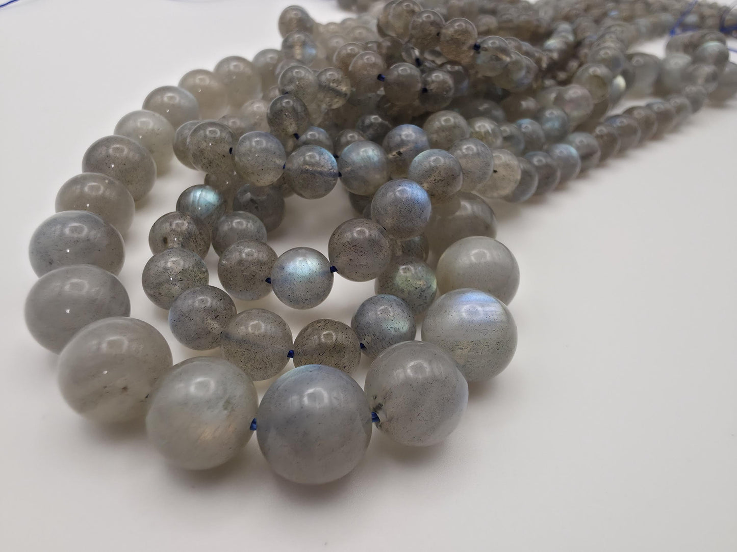 Labradorite Round beads AAA+ Grade, Flashing colour - 15" Strand