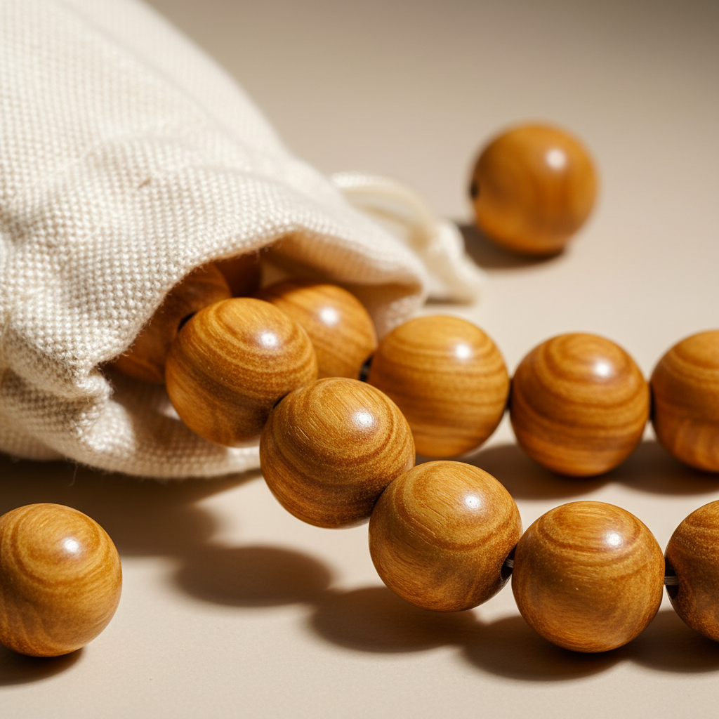 cypress wood beads