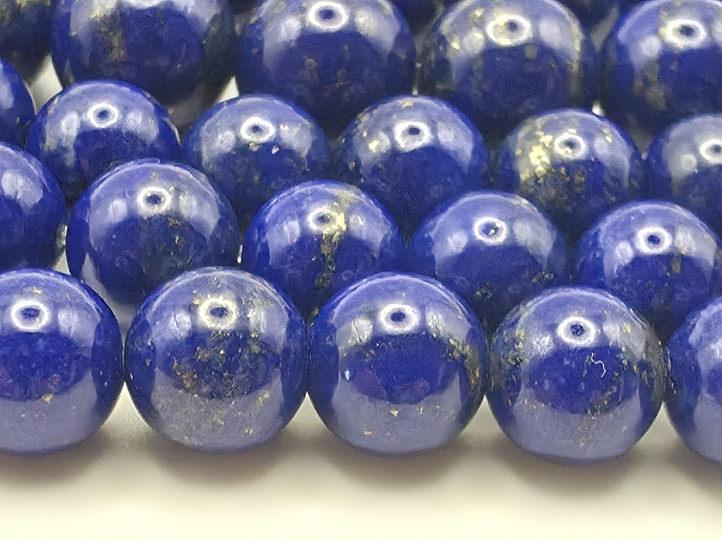 Lapis Lazuli Beads AAA+ Grade Royal blue - 15.5" Strand