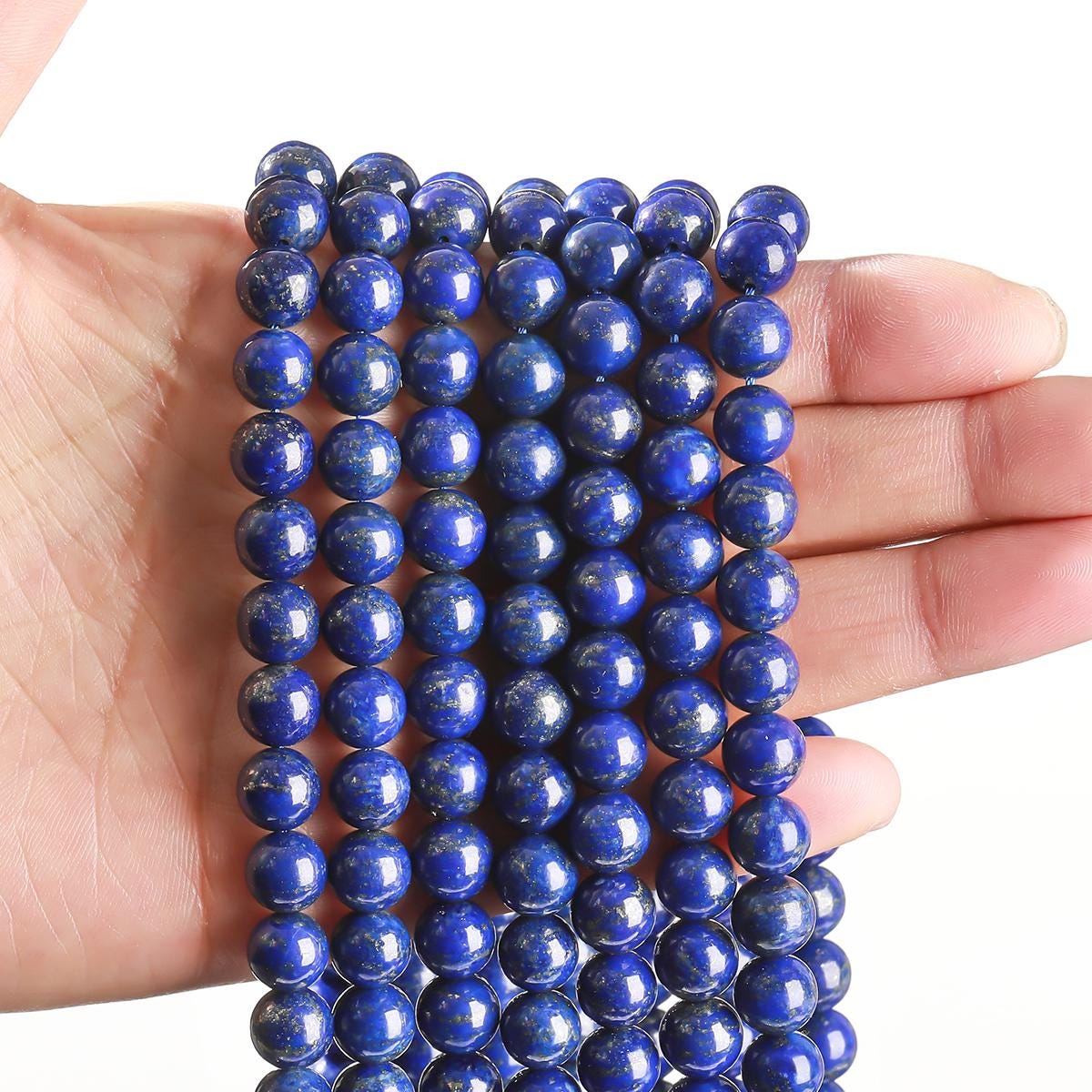 Lapis Lazuli Beads AAA+ Grade Royal blue - 15.5" Strand