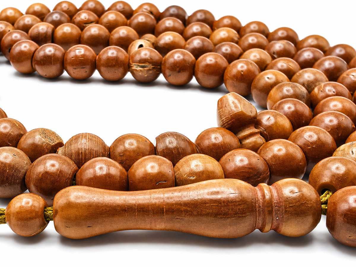 Kuka Wood Tasbih – 8mm, Premium 100 Bead Prayer Beads