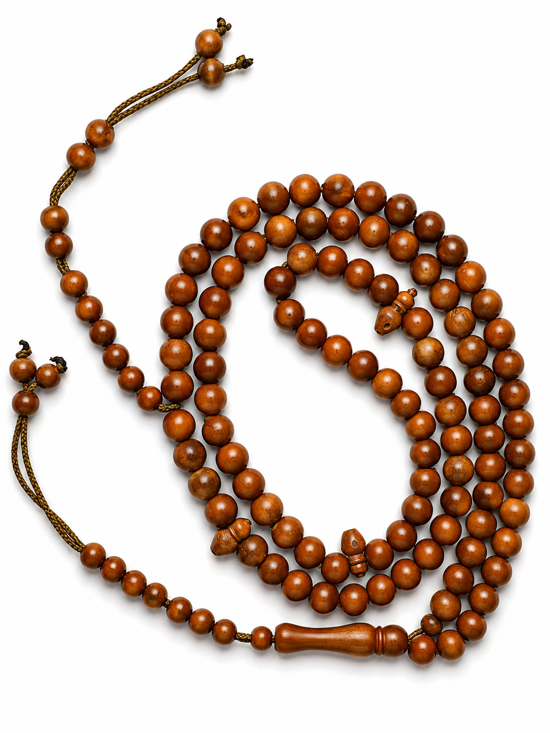 Kuka Wood Tasbih – 8mm, Premium 100 Bead Prayer Beads