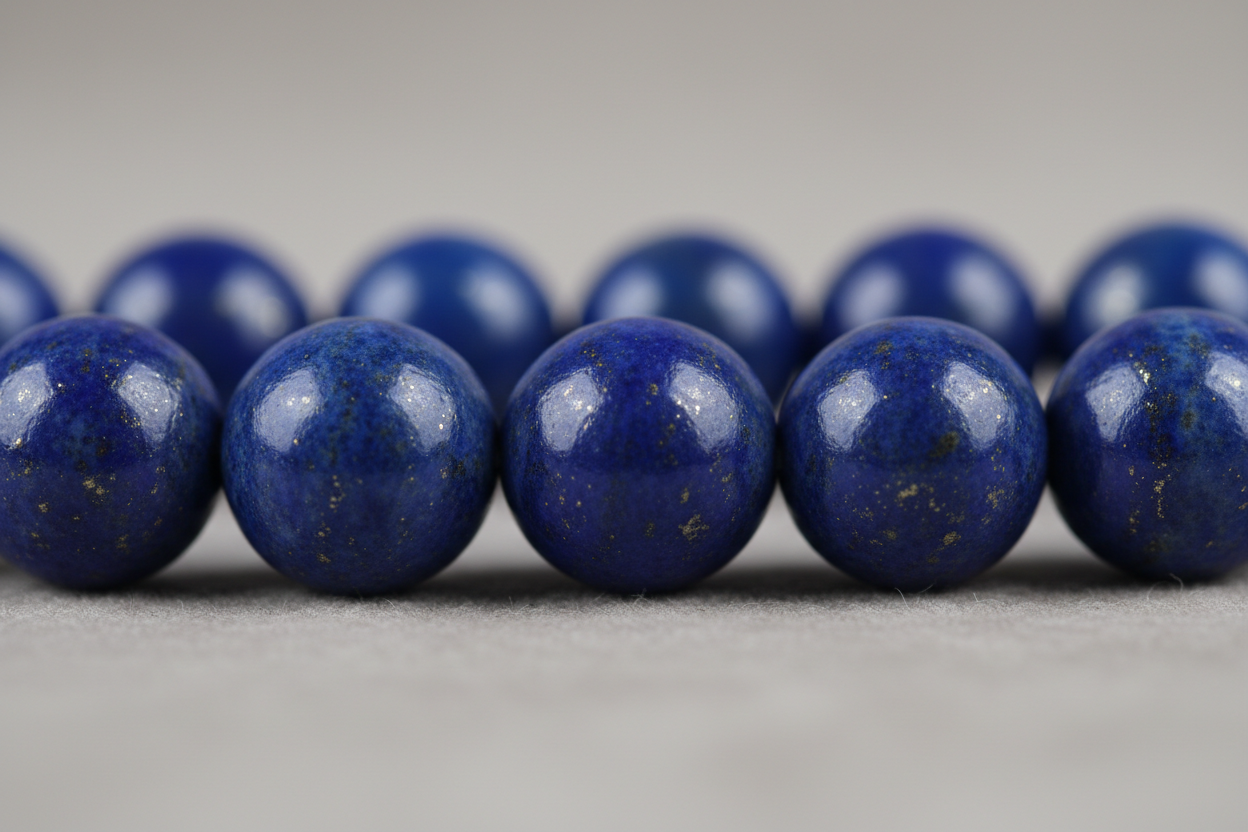 AAA+ lapis lazuli beads with deep royal blue color
