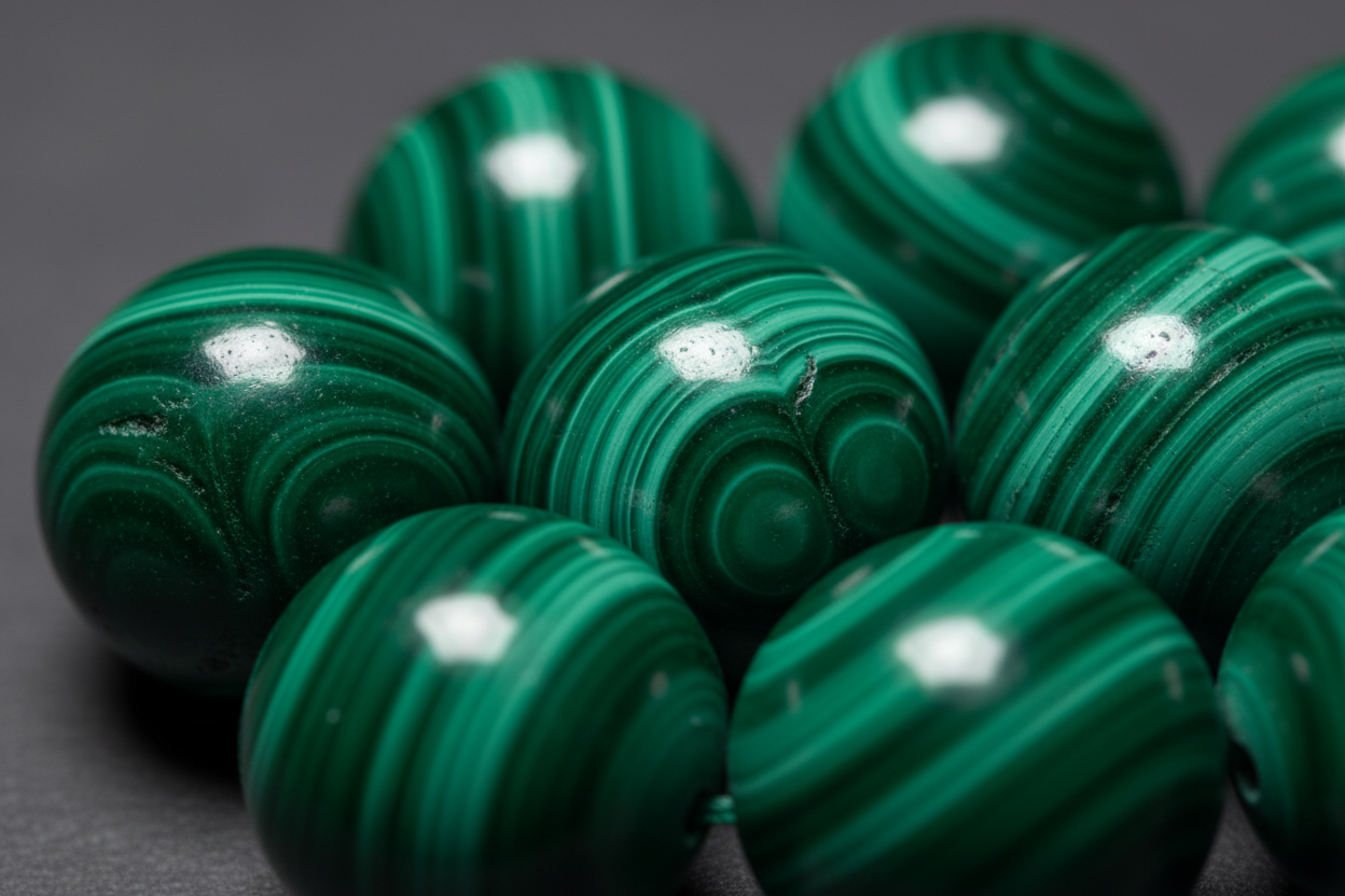 Malachite beads