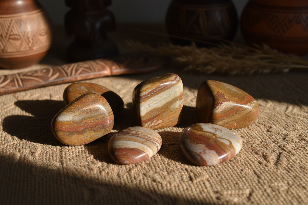 Natural picture jasper stones from Africa