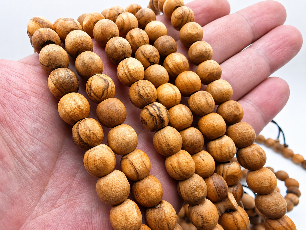 Olive Wood Tasbih – 10mm, Premium 100 Bead Prayer Beads