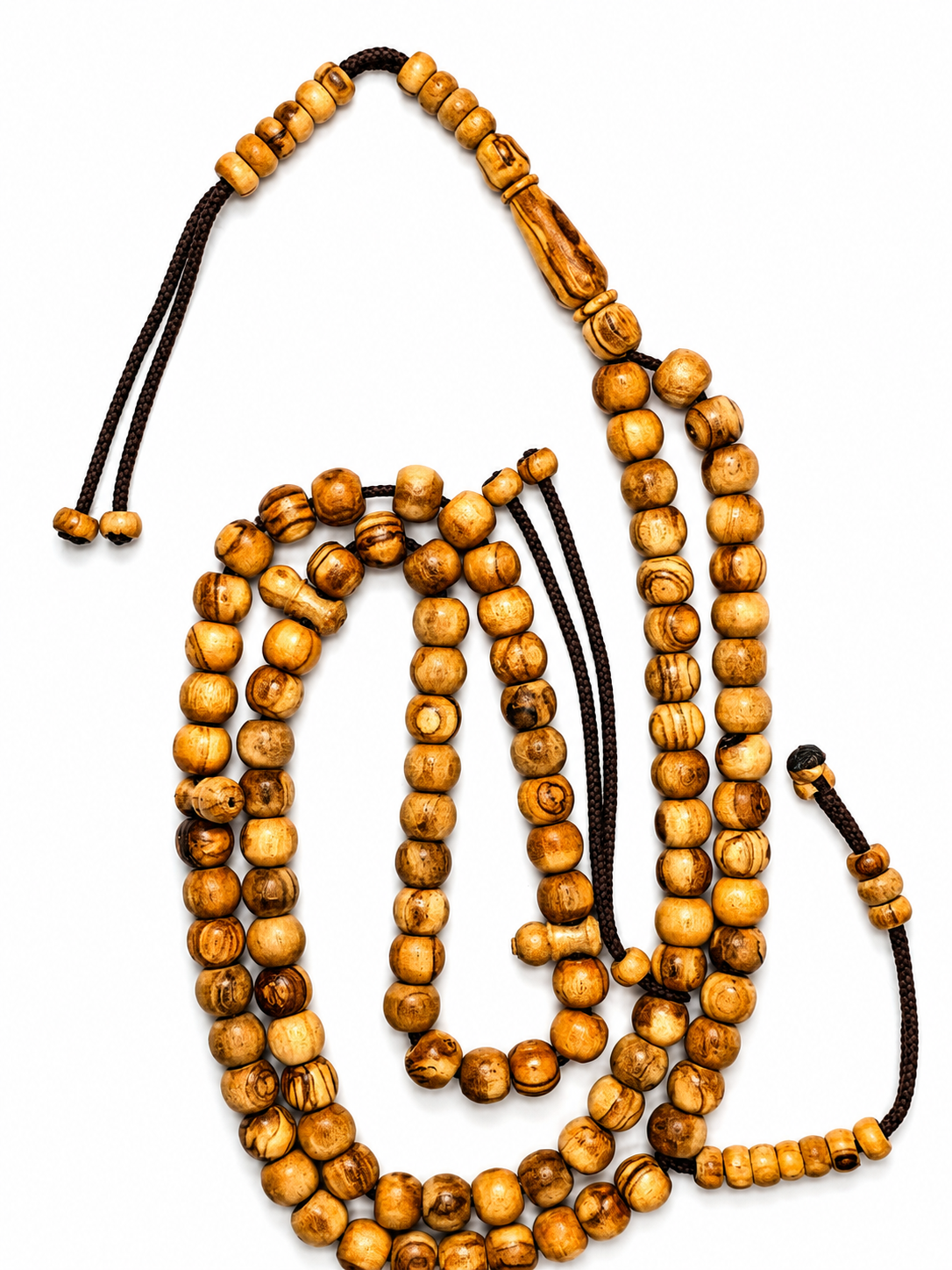 Olive Wood Tasbih – 8mm, Premium 100 Bead Prayer Beads
