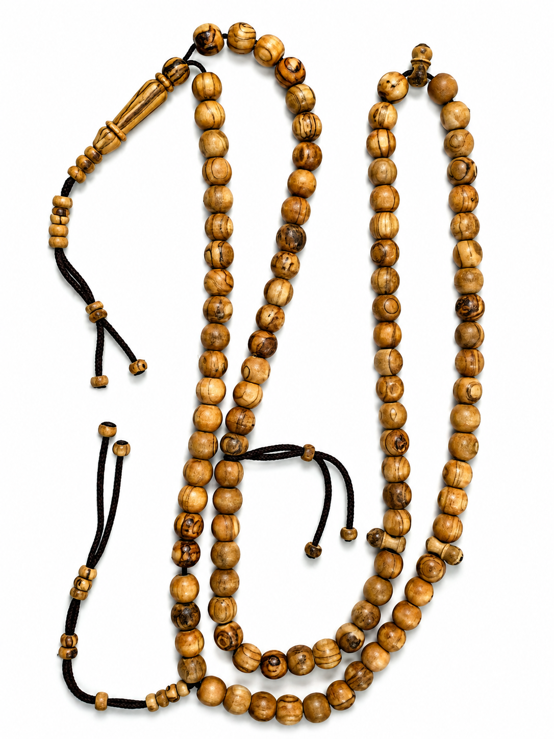 Olive Wood Tasbih – 10mm, Premium 100 Bead Prayer Beads